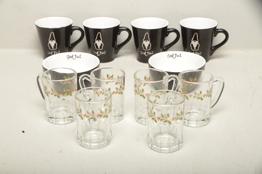 Glöggmuggar & diverse glas