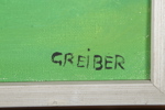 Greiber, olja på duk, "Grönalle", signerad 
