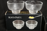 Kosta "Party", Dessertskålar, 4st