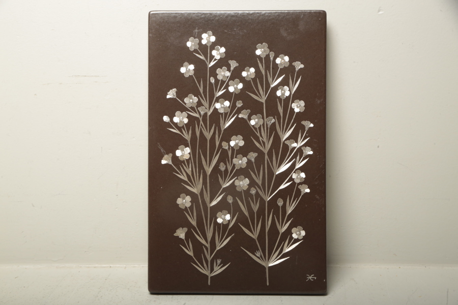 Gustavsberg, väggrelief, "Lin, Hälsingland" 