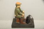 Figurin, trä, "Jägare på pass"