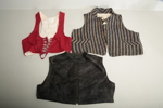 Dräktdelar, textiler, 3st västar 