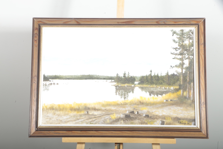 Bengt Enqvist, olja på duk, Signerad-76