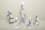 Figuriner, porslin, 5st 