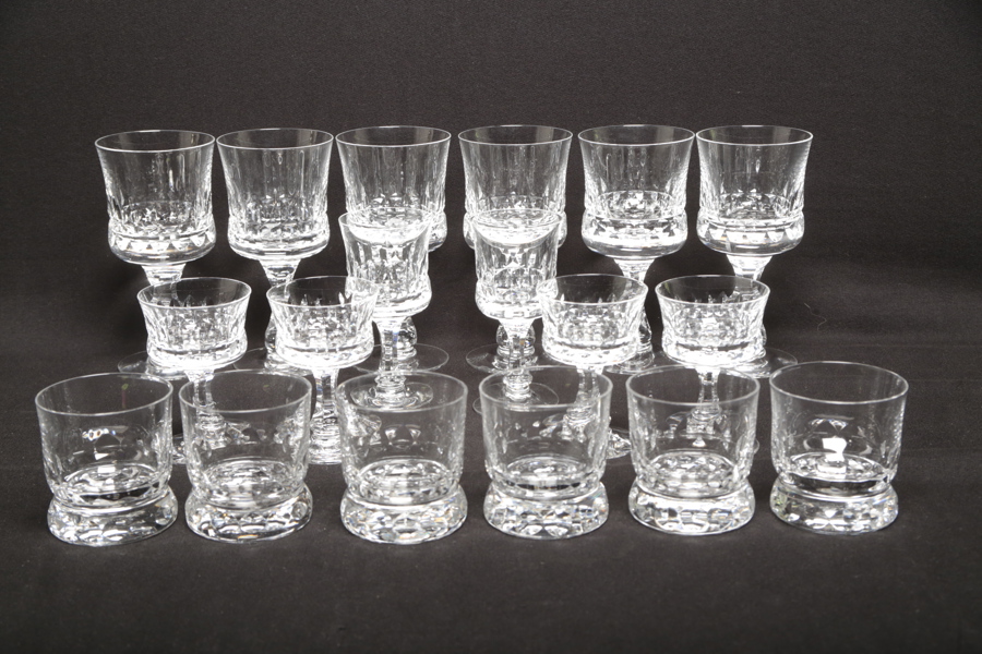 Kosta Boda, Glasservis "Prince", Design: Göran Wärff 