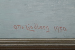 Otto Lindberg, Olja på duk, signerad-1950