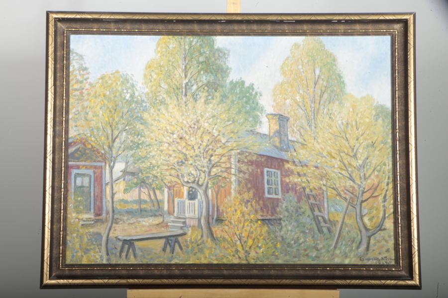 Gunnar Nerlund, Olja på duk, signerad 1924