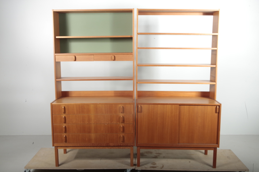 Bokhyllor, 2-delar, Boda Fors- Bertil Fridhagen, 1950/1960-tal