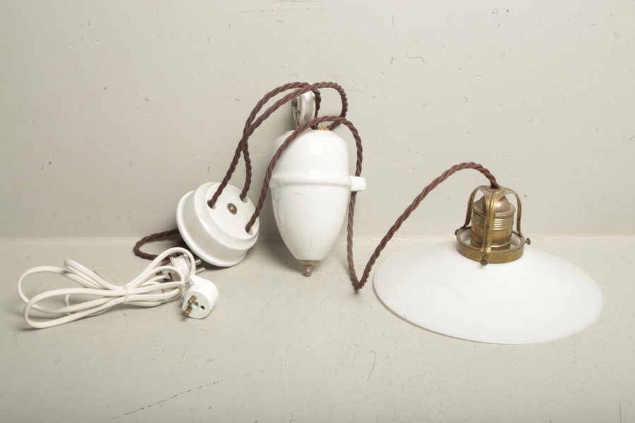 Hisslampa, 1900-talets första hälft. 