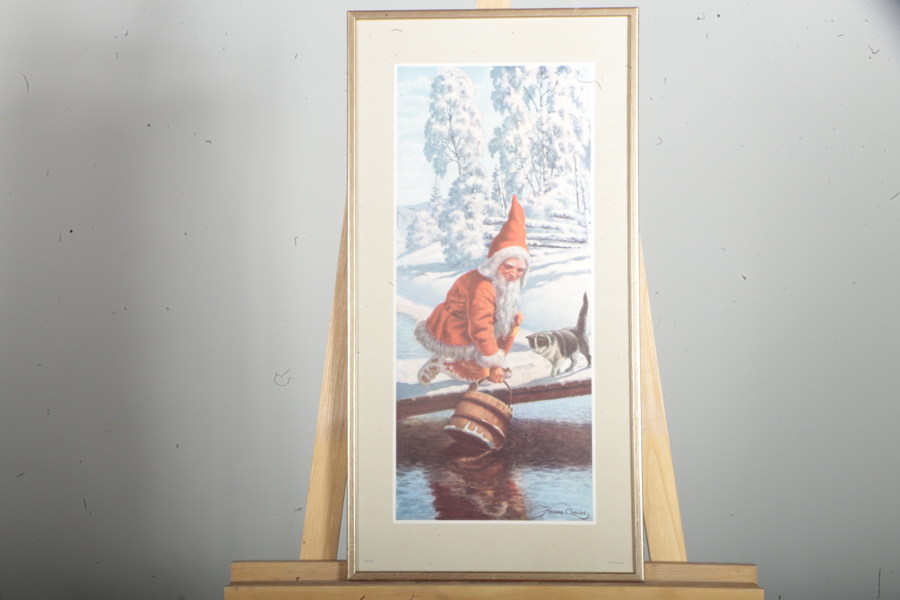 Tavla, tryck- "Julmotiv", Anders Olsson