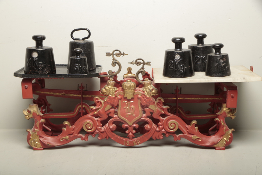 Affärsvåg i gjutjärn, 1800/1900-tal