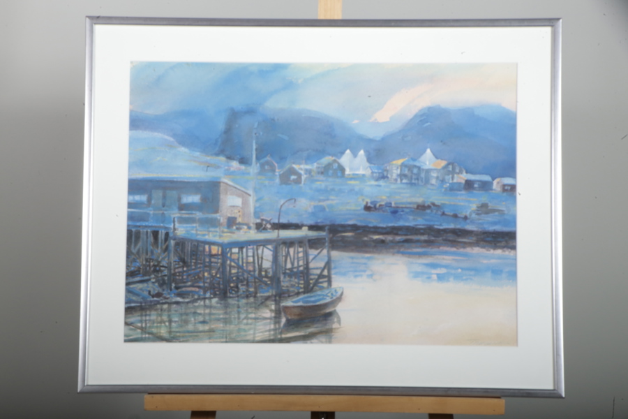 Tord Larsson, Akvarell, signerad