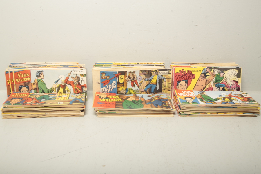 Serietidningar, Vilda västern m.m.