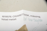 Ystad Metall, cigarettask i mässing, Design: Carl-Einar Borgström 