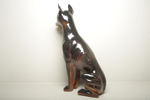 Golvfigurin, konstmassa, "Dobermann"