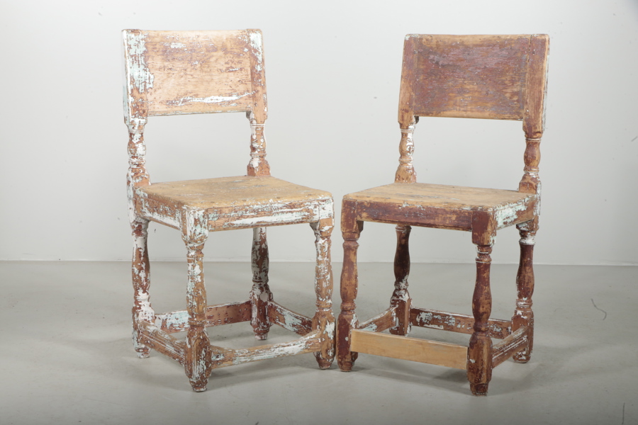 Stolar, 1700/1800-tal, Allmoge, Barock-stil