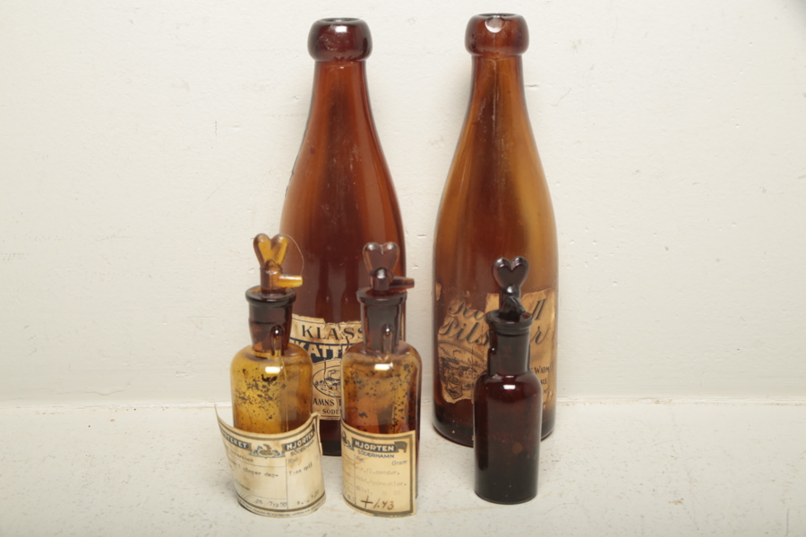 Flaskor, bl.a. Söderhamns Bryggerier 