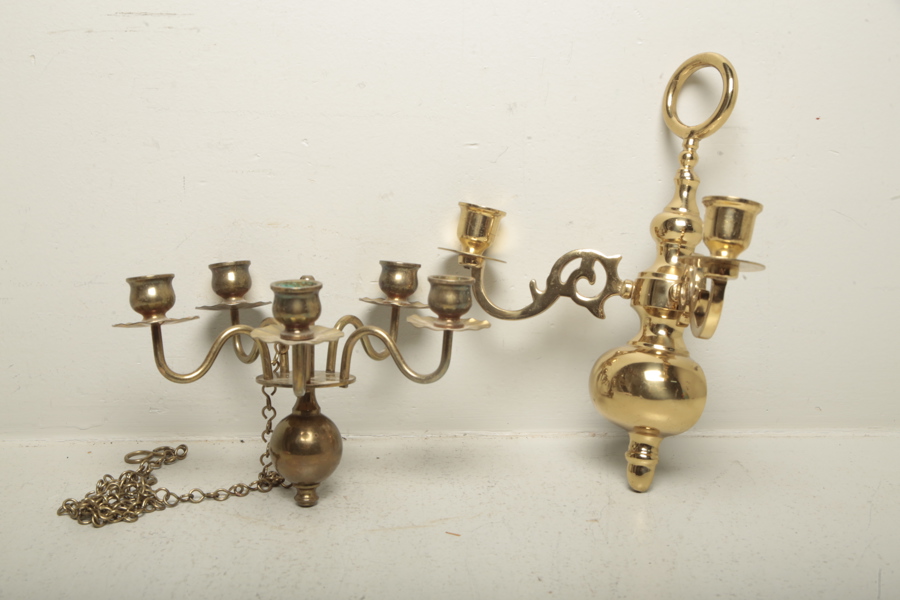 Ljuskrona i mässing, 1900-tal 