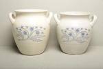 Blåvita krukor, "Gustavsberg" 2st