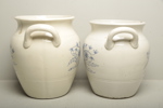 Blåvita krukor, "Gustavsberg" 2st