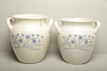 Blåvita krukor, "Gustavsberg" 2st