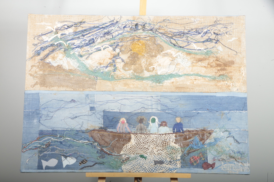 Textiltavla- Anders Erik Sköld- Kyrkbyns Konfirmander, 1987-1988