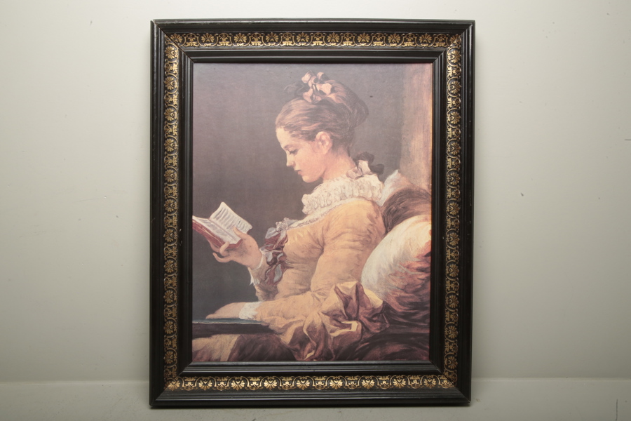 Tavla, tryck, "kvinnomotiv"