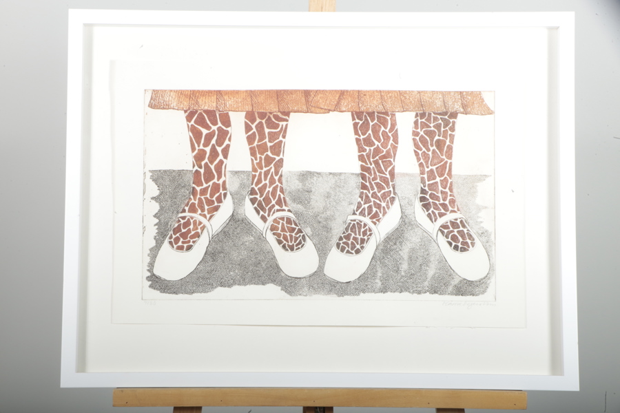 Maria Segerström, färglitografi, signerad N:o 4/30