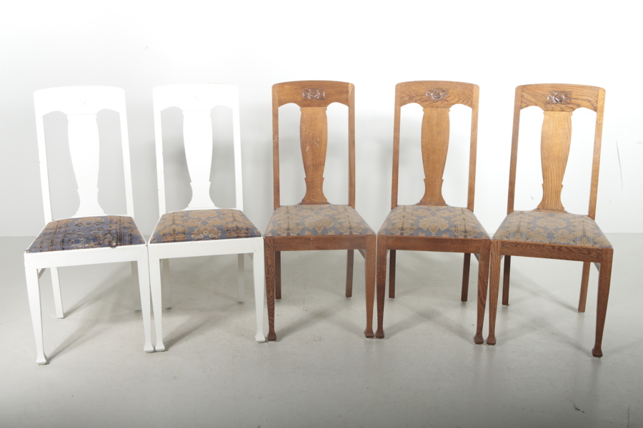 Stolar- "Äpplet", 5st, 1900-tal