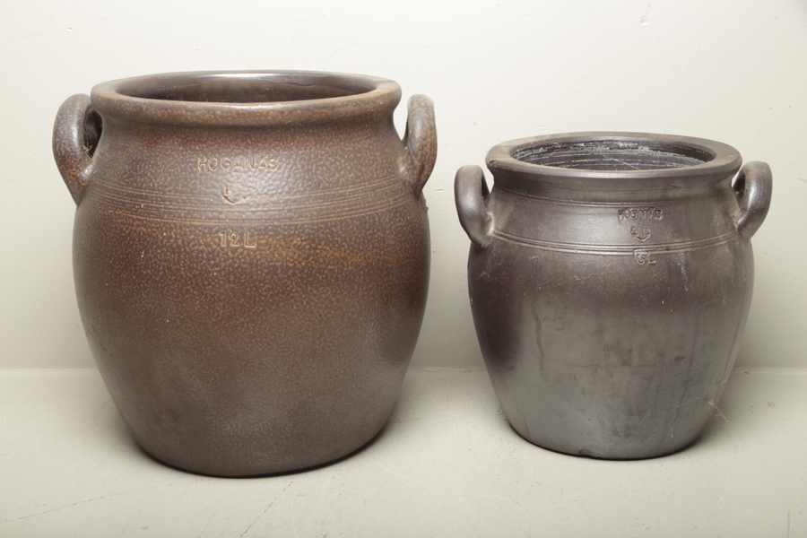 Höganäs keramik, krukor, 2st