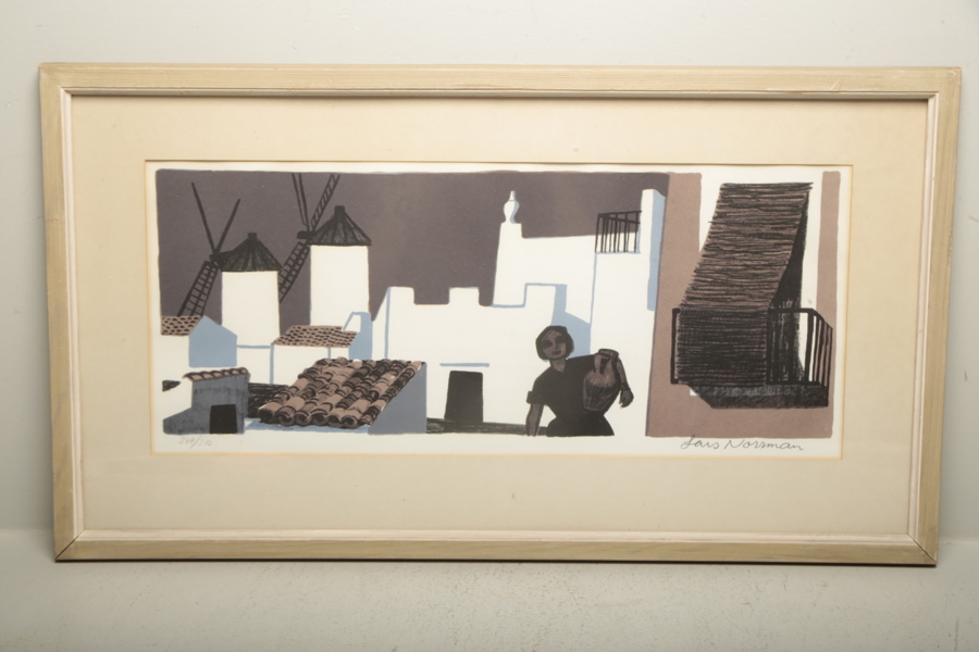 Lars Norrman, färglitografi, signerad N:o 269/310