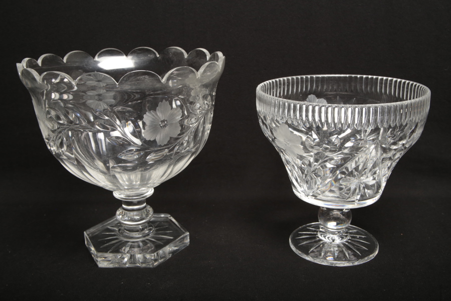 Kristallskålar, 2st 