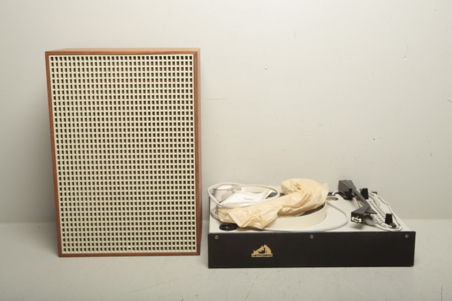 Skivspelare, "SAT Kopenhavn" med högtalare