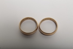 Ringar, 2st, 18K Guld