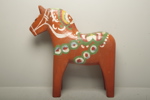 Figurin trä "Häst" dalamålning