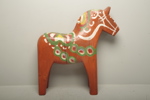 Figurin trä "Häst" dalamålning