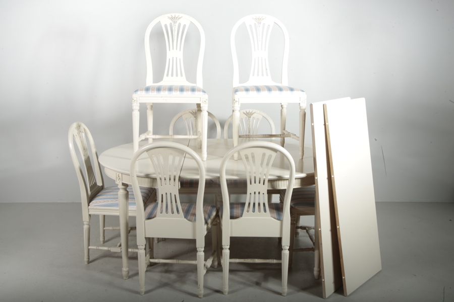 Möbelgrupp "Axet" Gustaviansk stil, 1970-1980 tal