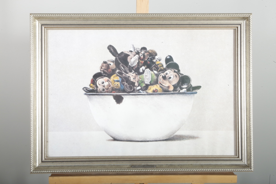 Lasse Åberg inramat tryck