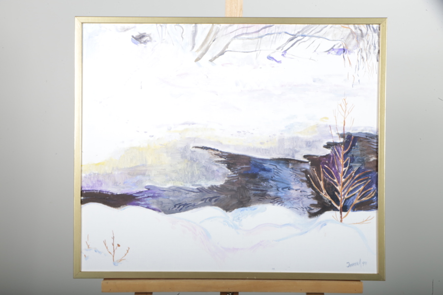 Jerker Andersson, Olja på duk, Signerad-94