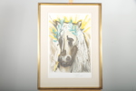 Salvador Dali, färglitografi "Hästhuvud" Signerad N:o 7/250