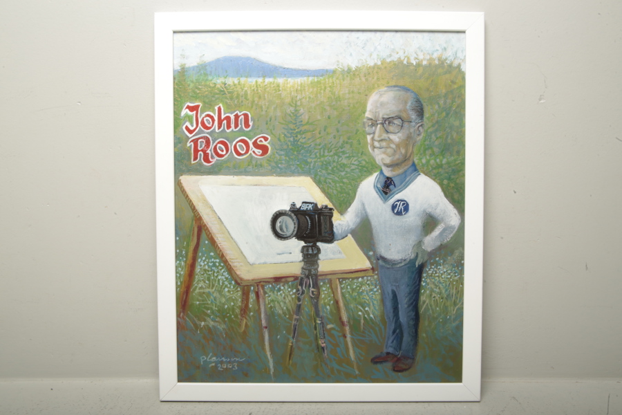 Per Larsson, "Tecknar Lasse" Olja på pannå, Signerad: 2003