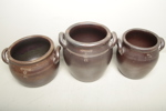 Högnäs keramik, 3st krukor 