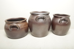 Högnäs keramik, 3st krukor 