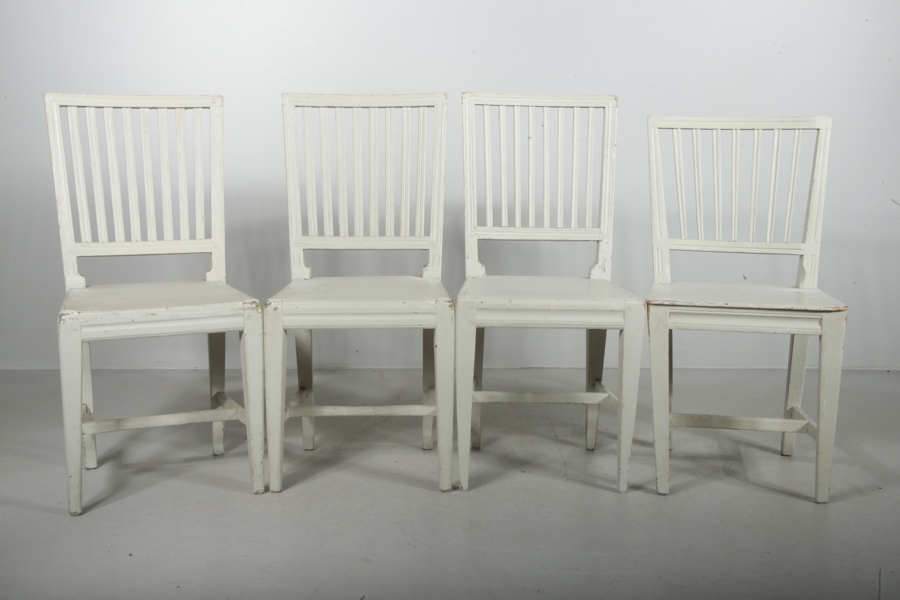 Stolar, 4st snarlika, Forsa- Hälsingland 1800/1900-tal 