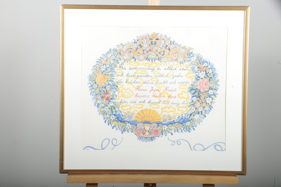 Mårten Andersson, Mappomslag "Dikt", Signerad 1978