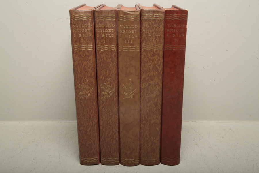 Böcker, "Världskriget i bild", Band 1-5