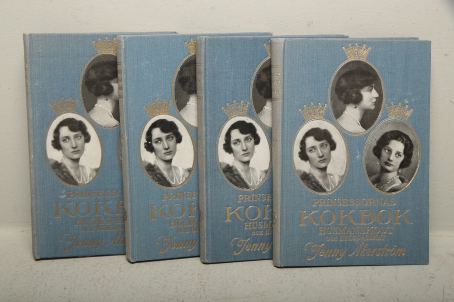 Böcker, "Prinsessornas kokbok", Av: Jenny Åkerström, Band 1-4