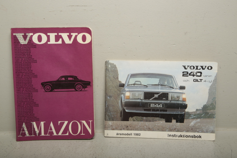 Handböcker, 2st, "Volvo Amazon & Volvo 240 serien"