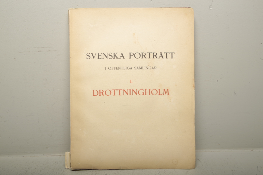 Tidskrift, "Svenska porträtt, Drottningholm" Hasse W. Tullberg