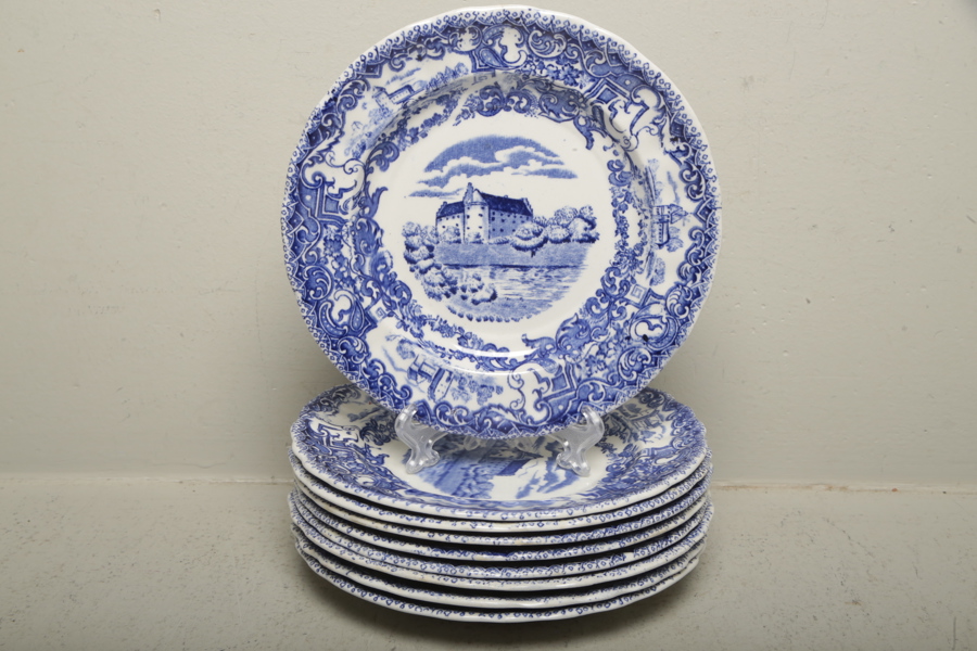 Rörstrand, Svenska slott, Assietter 9st